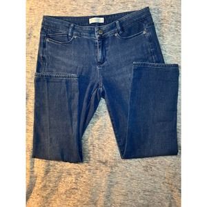 J Jill slim boyfriend straight leg denim jeans size 8P